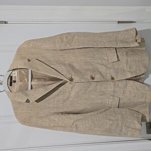 Zara Beige Linen Jacket